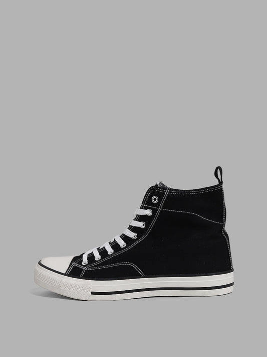 SOLEPLAY Black Hi Top Boots