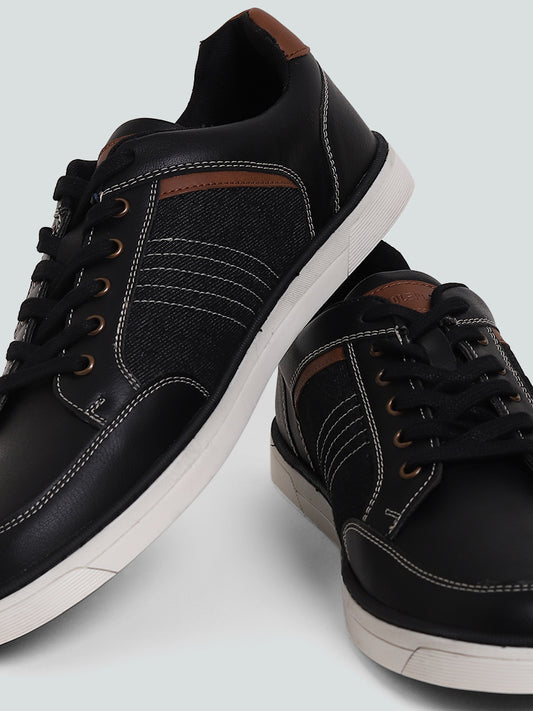 SOLEPLAY Black Denim Casual Shoes