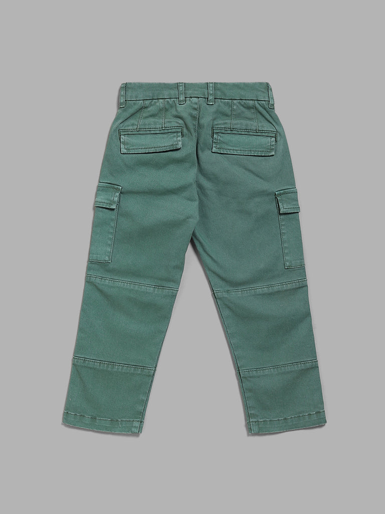 High Waist Solid Cargo Pants | Mint green pants outfit, Green cargo pants, Mint  green pants