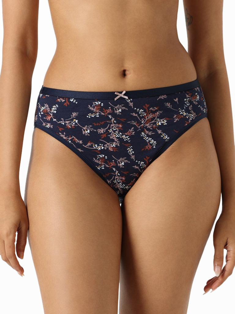 Wunderlove Multicolor High Leg Briefs - Pack of 3