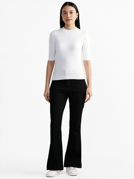 LOV Black Mid Rise Jeans