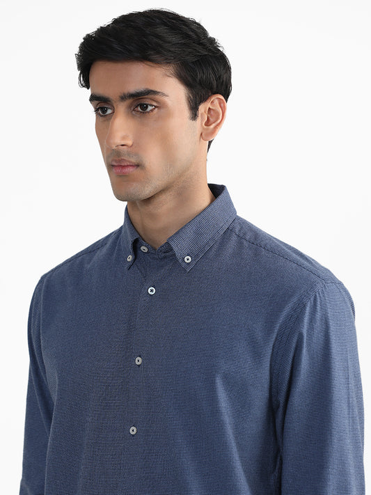 Ascot Dobby Blue Relaxed Fit Shirt