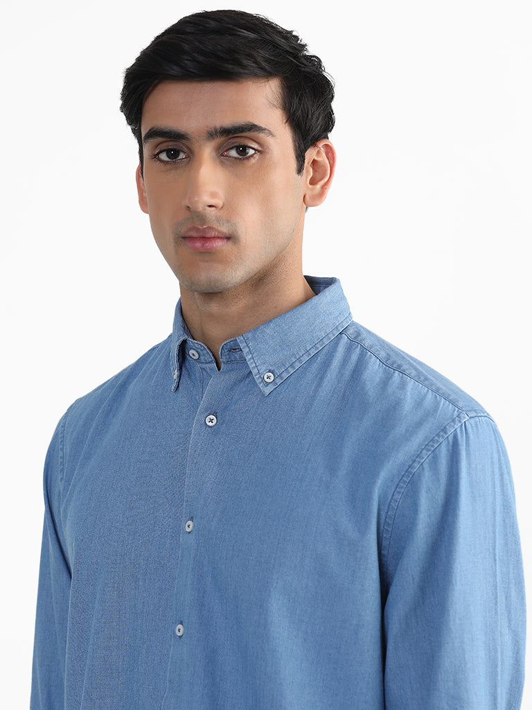 AS Colour 5409 Blue Denim Shirt Mens – Evoke Uniforms