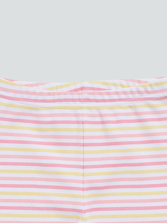 HOP Baby Multicolored Printed Leggings - Set of 3