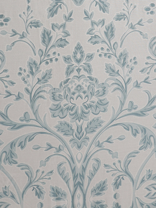 Westside Home Aqua Blue Floral Printed Double Bed Flat sheet and Pillowcase Set