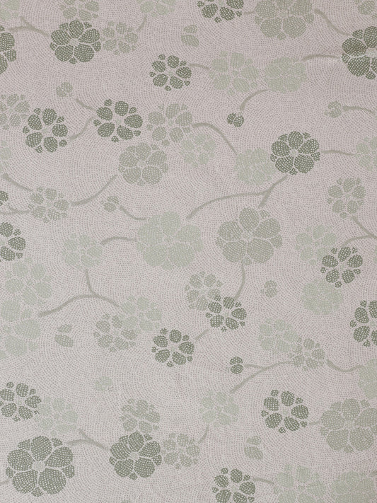 Westside Home Mint Stippled Floral Print Double Sized Fitted Bedsheet