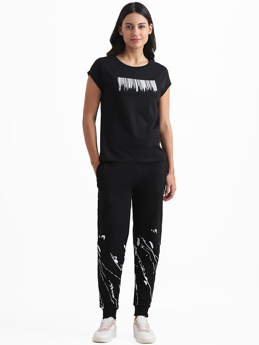Studiofit Black Regular Fit Joggers
