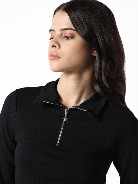 Studiofit Black Slim Fit T-Shirt