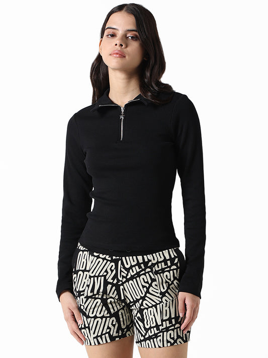 Studiofit Black Slim Fit T-Shirt
