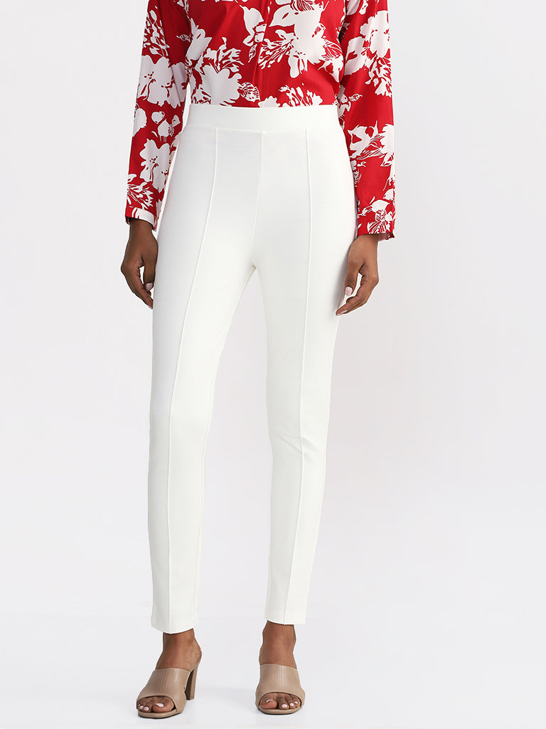 Buy Andamen White Trousers  Regular Fit for Men Online  Tata CLiQ Luxury
