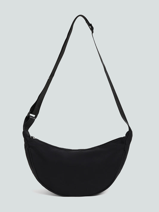 LOV Black Sling Cross Body Bag