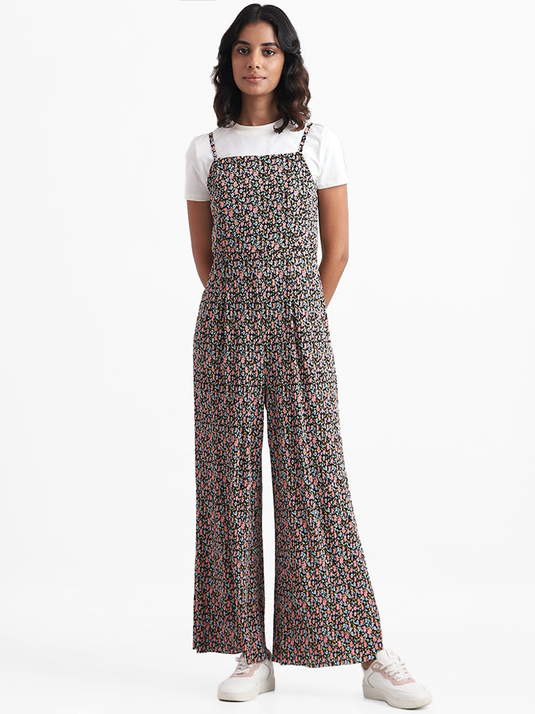 Buy ANCESTRY Multicolor Floral Print Jumpsuit for Women's Online @ Tata CLiQ