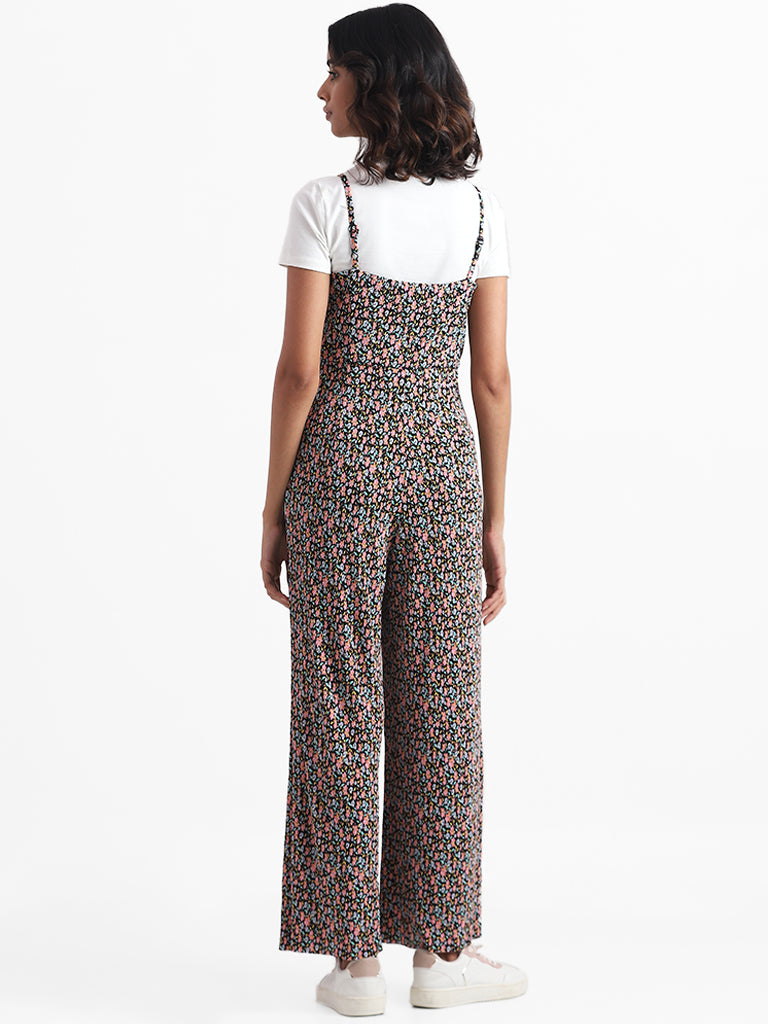 Nuon Multicolor Floral Printed Jumpsuit