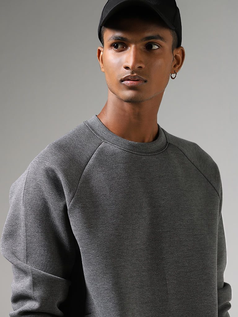 Studiofit Grey Relaxed Fit Sweatshirt