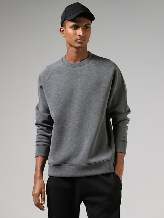Studiofit Grey Relaxed Fit Sweatshirt