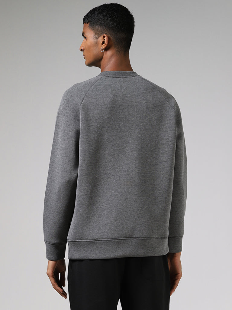 Studiofit Grey Relaxed Fit Sweatshirt