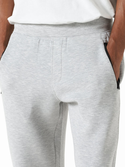 Studiofit Grey Melange Slim Fit Joggers