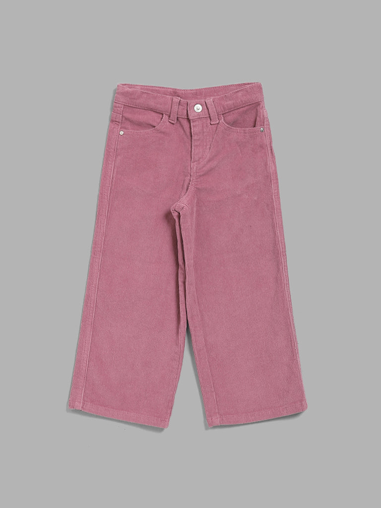 HOP Kids Dusty Pink Corduroy Trousers