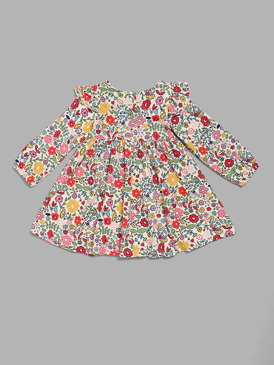 HOP Kids Multicolour Floral Printed Dress