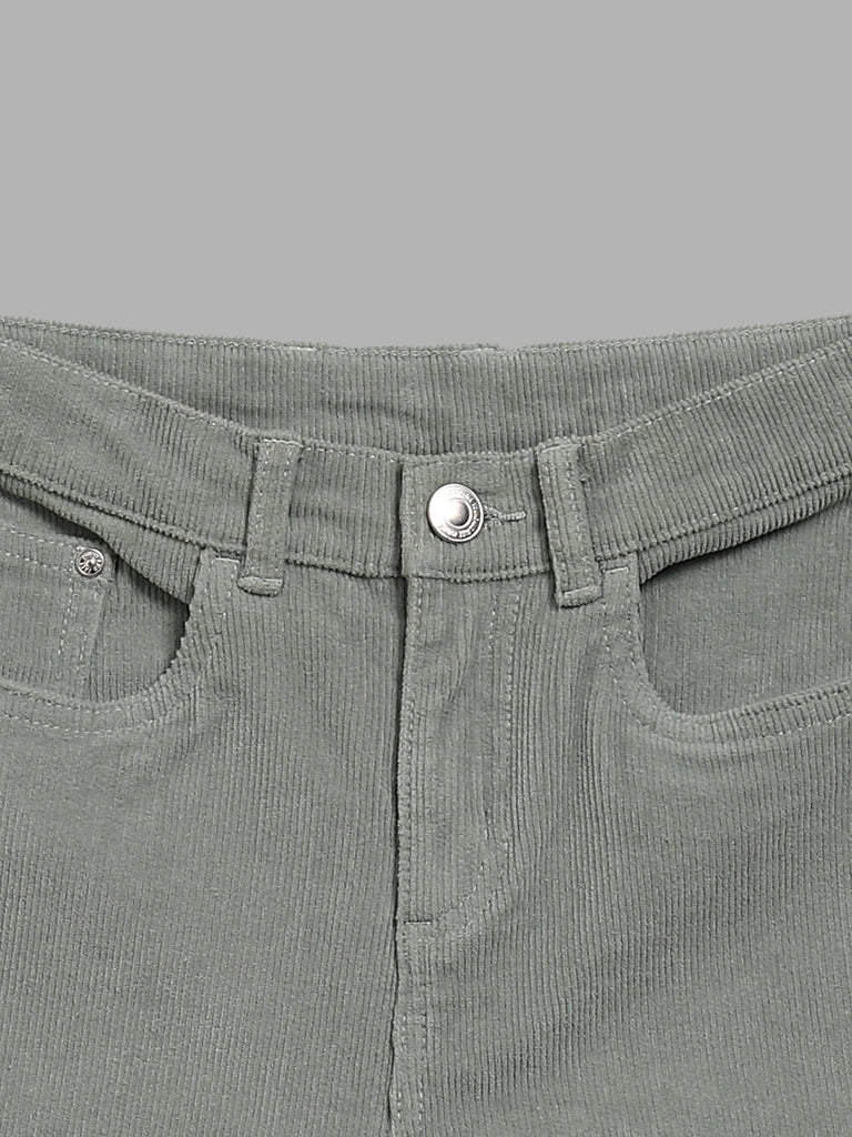 Y&F Kids Grey Corduroy Trousers