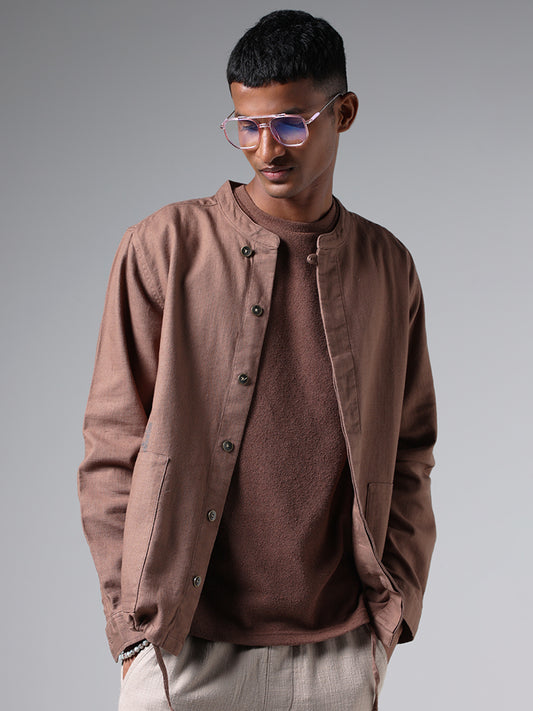 ETA Brown Relaxed-Fit Jacket