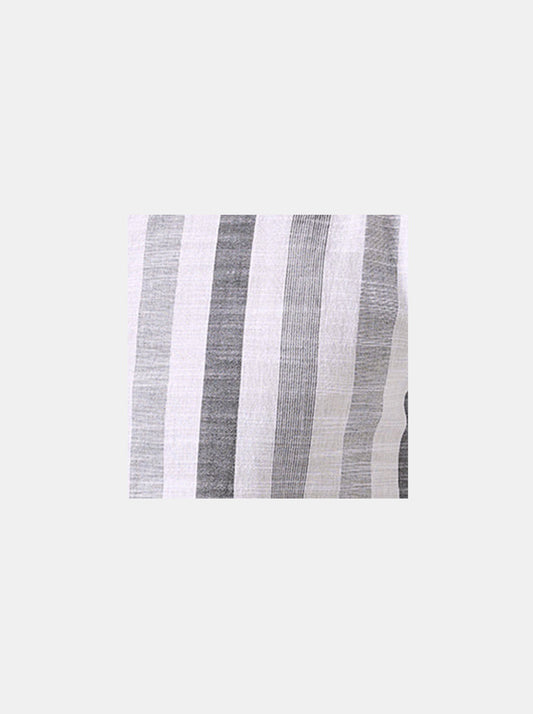 ETA Grey Striped Cotton Resort-Fit Shirt