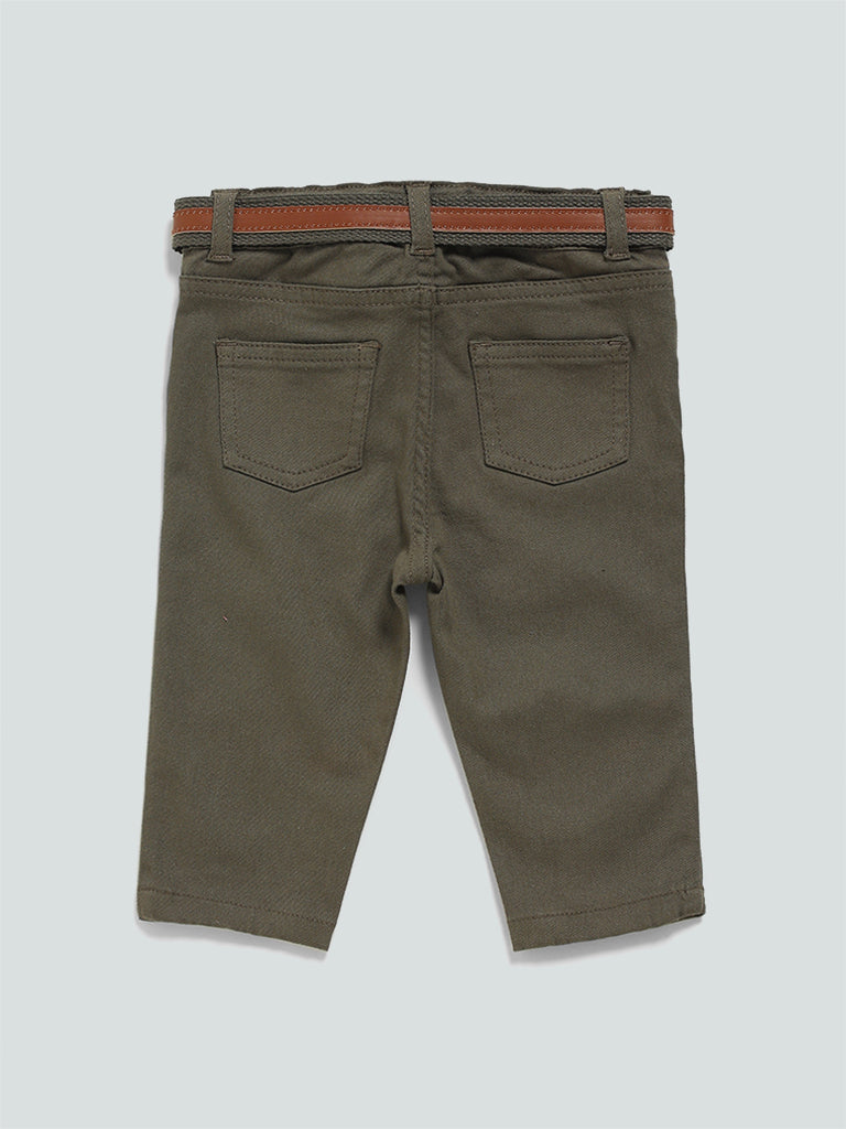 Olive jean shorts hot sale
