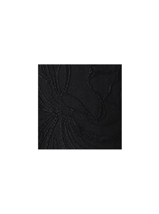 ETA Black Embroidered Resort Fit Dobby Shirt