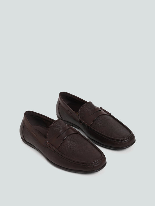 SOLEPLAY Brown Saddle Loafers