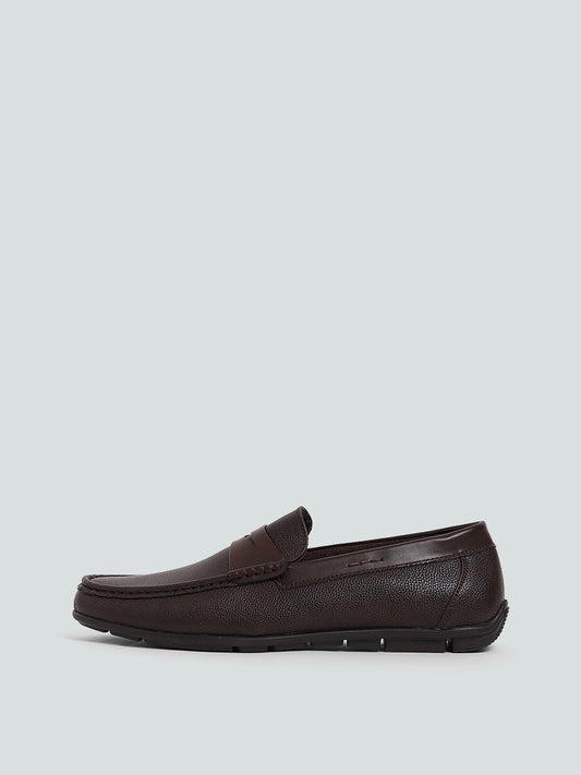 SOLEPLAY Brown Saddle Loafers