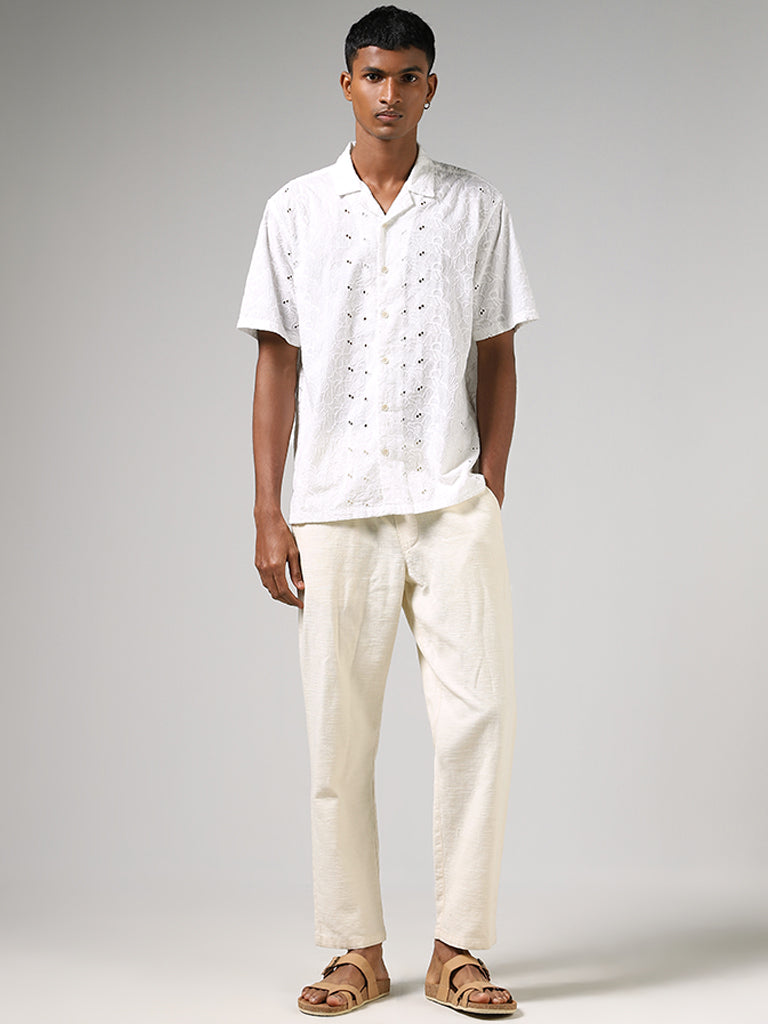 ETA Off White Schiffile Relaxed Fit Shirt