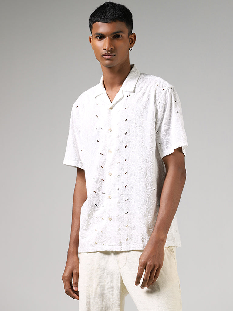 ETA Off White Schiffile Relaxed Fit Shirt