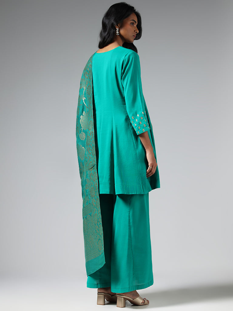 Plain kurtis with palazzo 2025
