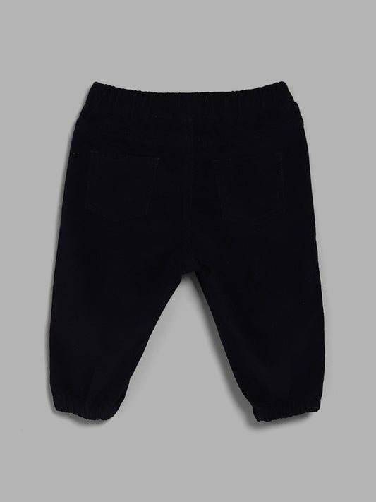 HOP Baby Solid Navy Blue Joggers
