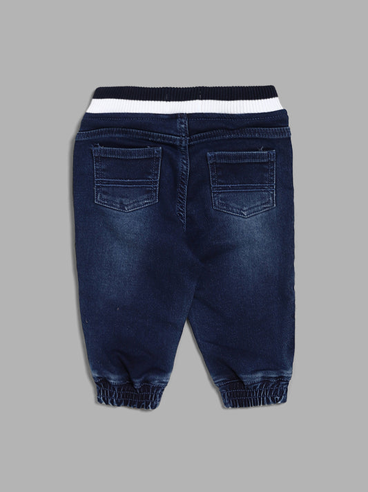 HOP Baby Dark Blue Denim Joggers