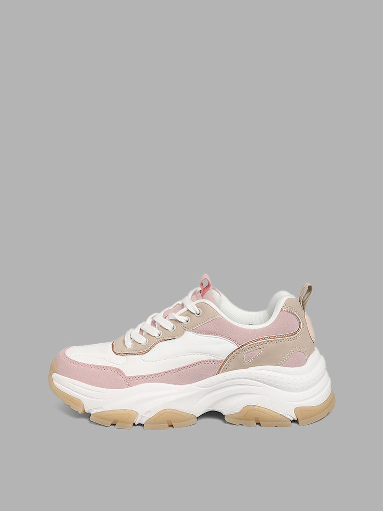 Chunky sales nude sneakers