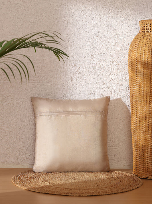 Westside Home Taupe Sequins Cushion Cover