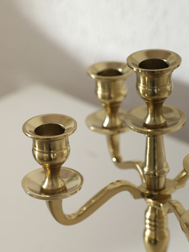 Westside Home Gold Abre 5 Hand Candle Stand