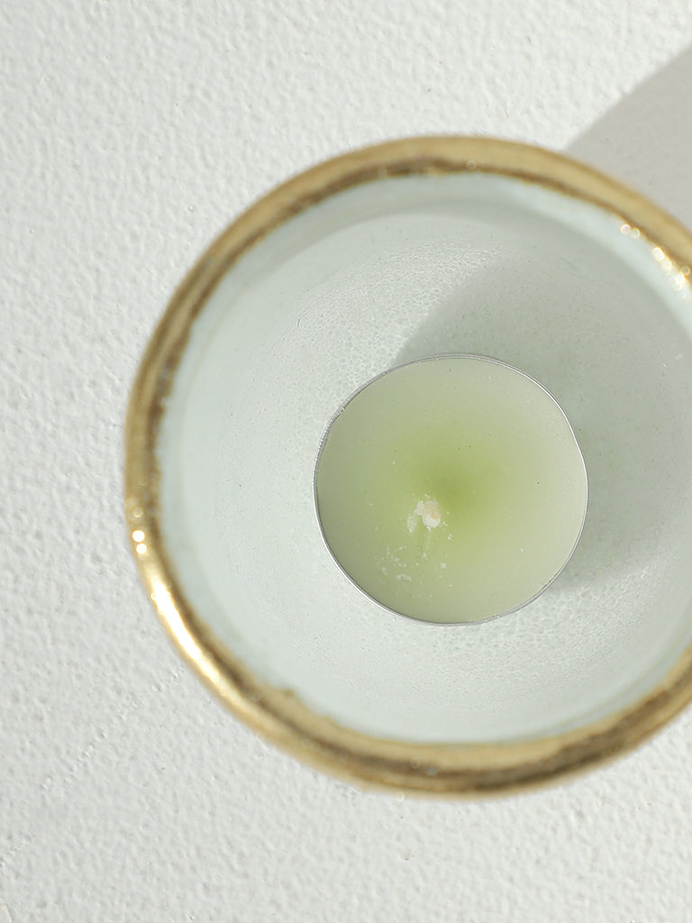 Buy Westside Home White Frosted Tea Light Holder from westside