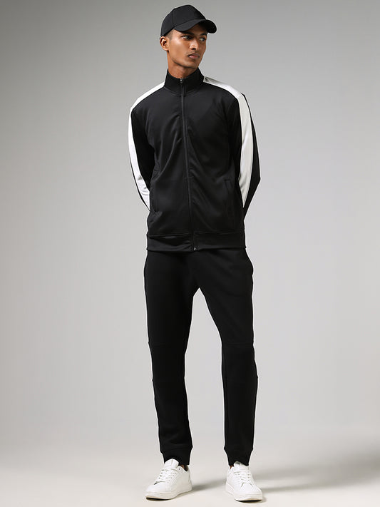 Studiofit Solid Black Slim Fit Joggers