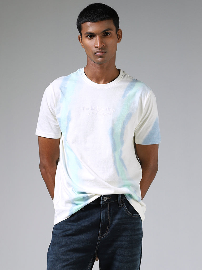 Nuon Plain Multi-coloured Cotton T-Shirt