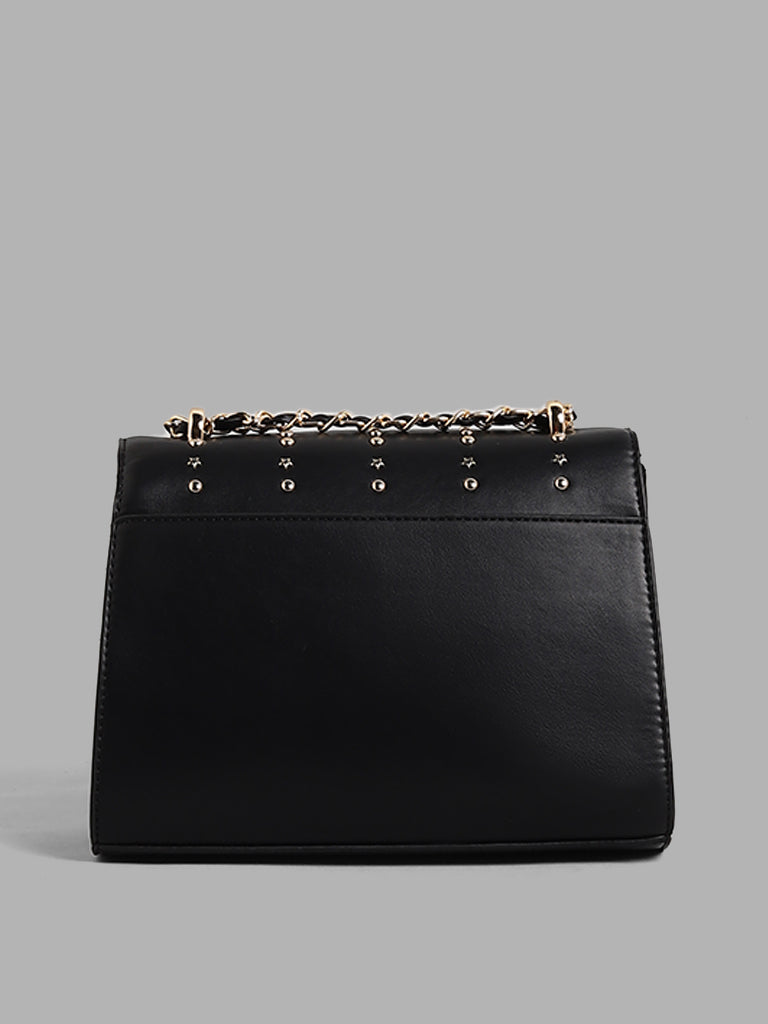 LOV Black Embellished Sling Bag