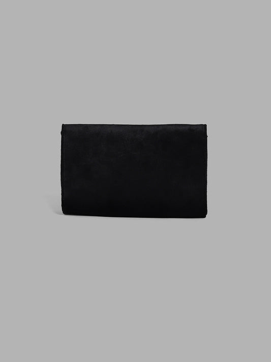 LOV Black Stone Accent Clutch