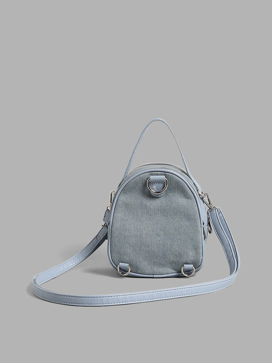 LOV Solid Denim Sling Bag