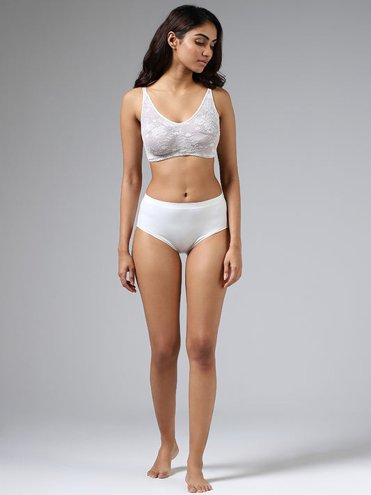 Wunderlove Solid Ivory Seamless Full Brief