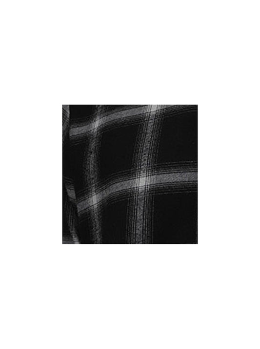 WES Casuals Black Checked Relaxed Fit Shirt