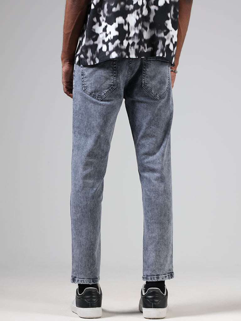 Nuon Dark Grey Slim - Fit Mid - Rise Jeans