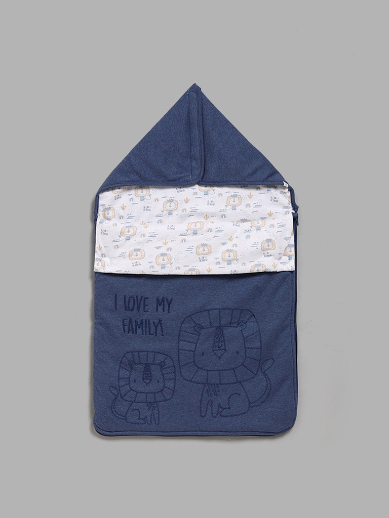 HOP Baby Navy Lion-Themed Sleeping Bag