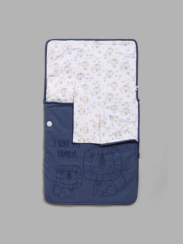 HOP Baby Navy Lion-Themed Sleeping Bag