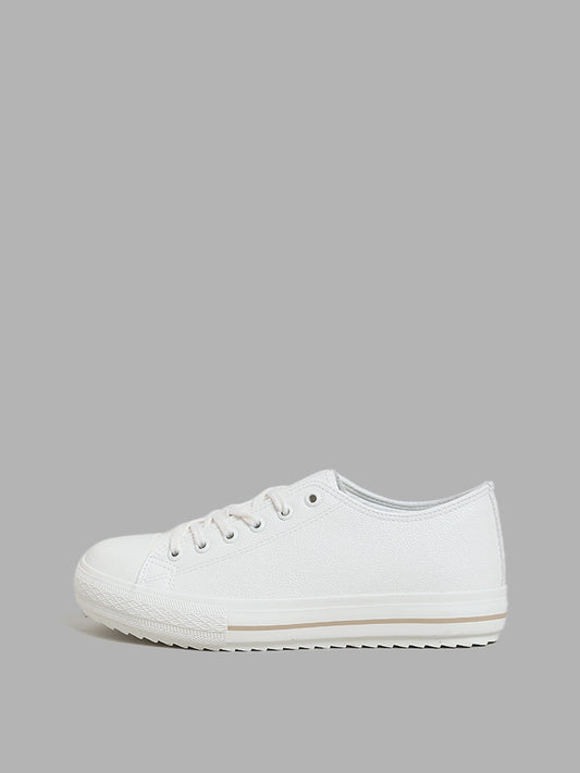 LUNA BLU White Platform Sneakers